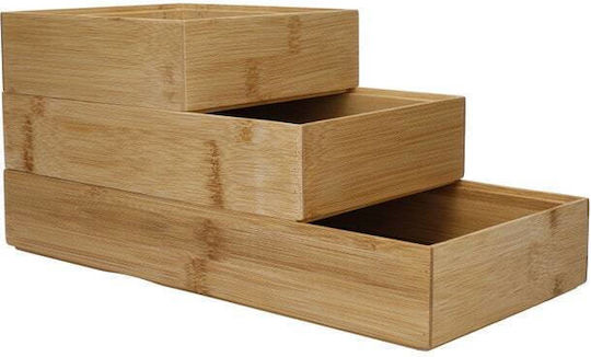 Copco Regal / Küchenorganisationsständer Holz 3 Stück Beiges Copco Regal / Küchenorganisationsständer Holz 3 Stück Beiges