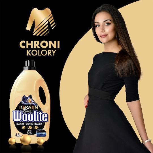 Woolite Υγρό Απορρυπαντικό για Μαύρα Ρούχα 4.5lt (75 Μεζούρες)