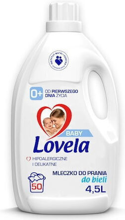 Lovela Baby Liquid Detergent for Whites Clothes 4.5lt (50 Measuring Cups)