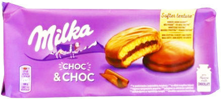 Milka Biscuits Choc & Choc With Topping & Filling Chocolate 1pcs 150gr