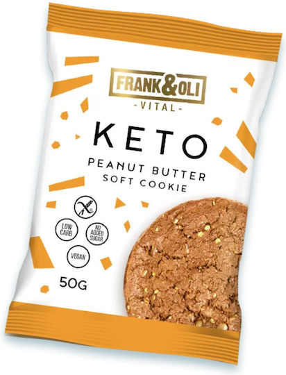 Keto Vegan Kekse Erdnussbutter Geschmack Frank & Oli 50g