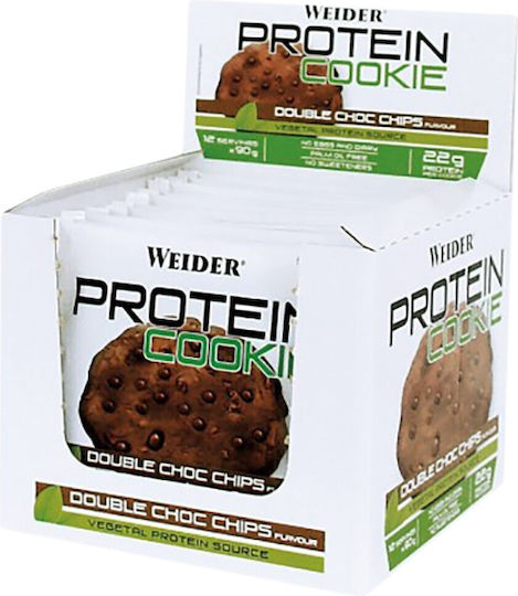 Weider Μπισκότα με Κομματάκια Chocolate 12τμχ 90gr