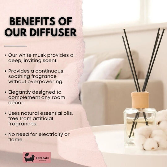 Diffuser Eco Bath London mit Duft White Musk 100ml