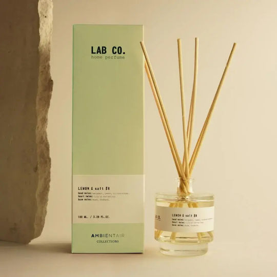 Αρωματικό Χώρου Στικς 200ml Lemon & Salt #8 Diffuser Lab Co