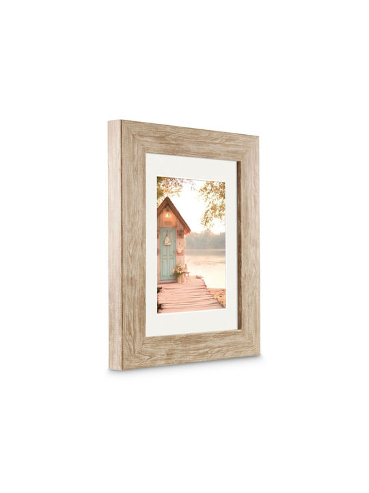 HAMA Plastic Photo Frame With Brown Frame