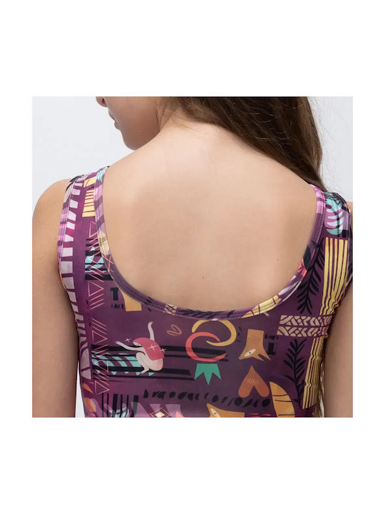Girls’ Leotard Pastel Purple Ease Vasiliki