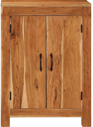 Solid Wood Sideboard Solid Acacia Wood 55x35x75cm