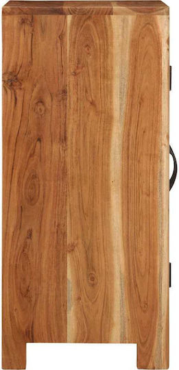 Solid Wood Sideboard Solid Acacia Wood 55x35x75cm