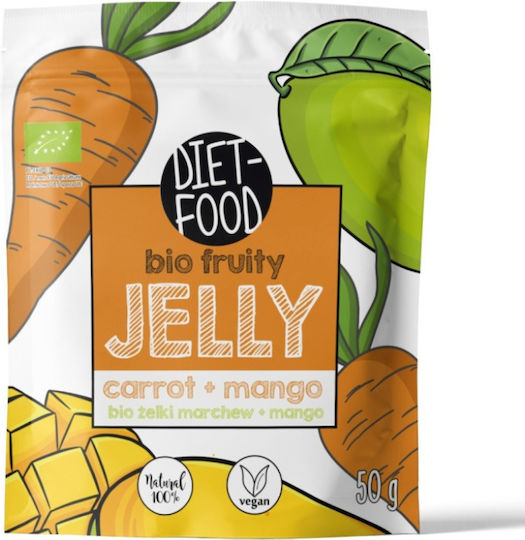 Diet-Food Bio Karotte-Mango Gelees Ohne Zuckerzusatz Vegan 50gr