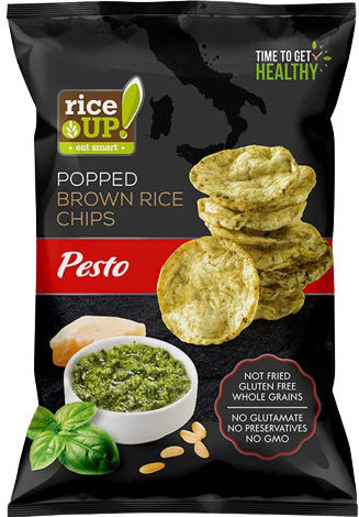 RiceUp Popped Brown Rice Ολικής Άλεσης Χωρίς Γλουτένη 60gr