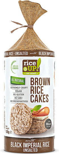 RiceUp Ρυζογκοφρέτες Brown Rice Cakes Chocolate Χωρίς Γλουτένη 120gr