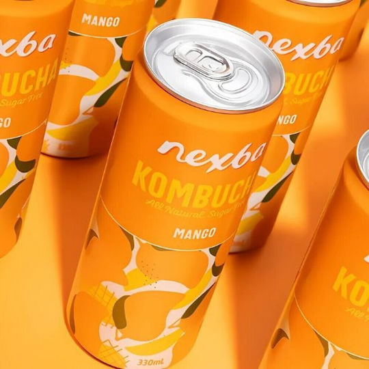 Κομπούχα 'μάνγκο' Χωρίς Ζάχαρη 330ml