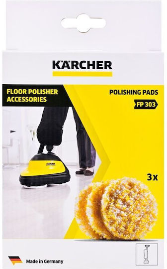 Karcher Floor Wiper Cloth Refill Polishing Sponges Stone Linoleum Pvc 3pcs 2.863-198.0