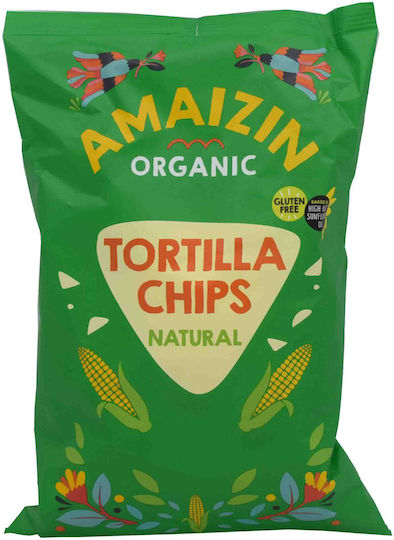Amaizin Organic Nachos Natural Corn Classic Flavor Gluten Free 150g