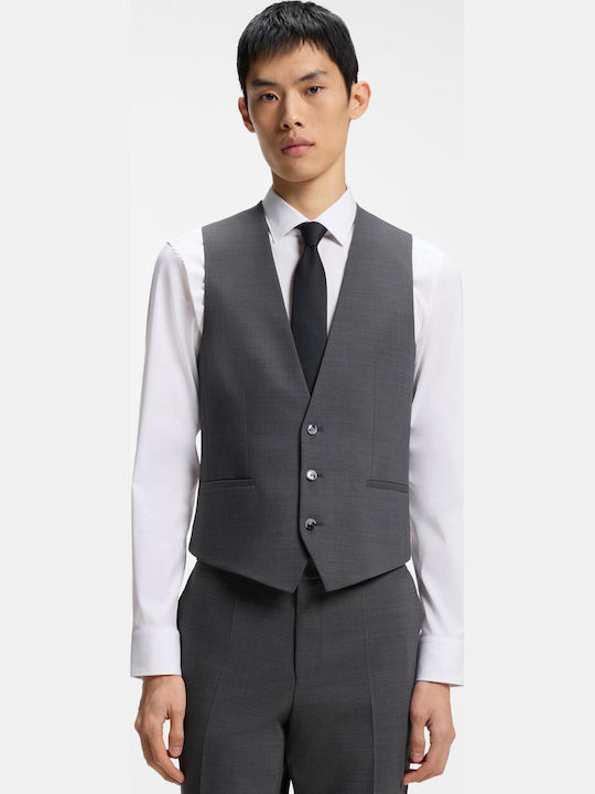 Henry Getlin Winter Men's Suit with Vest Slim Fit Grey