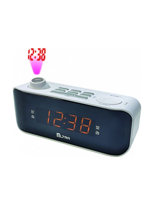 Eltra Tischuhr Digital LED Mit Wecker & Tischradio Schwarz RTV-RAD--0000061