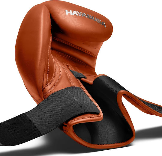 Hayabusa T3 Kanpeki Γάντια Πυγμαχίας Δερμάτινα για Αγώνα Πορτοκαλί