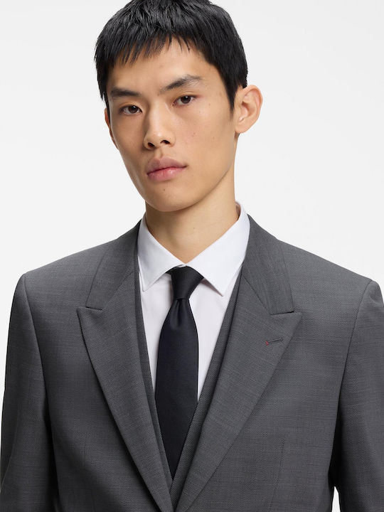 Henry Getlin Winter Men's Suit with Vest Slim Fit Grey