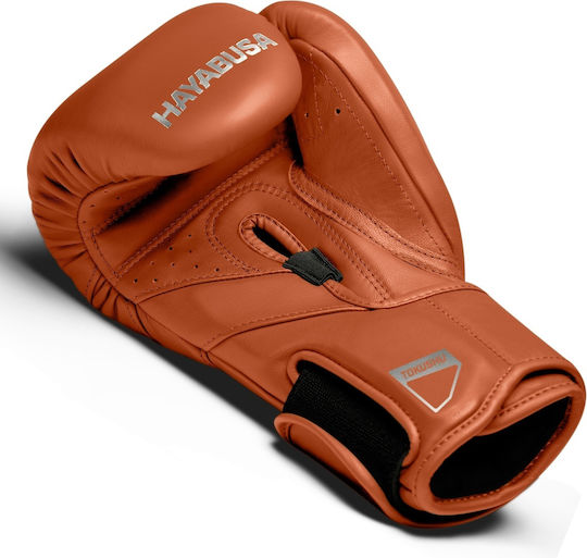 Hayabusa T3 Kanpeki Γάντια Πυγμαχίας Δερμάτινα για Αγώνα Πορτοκαλί