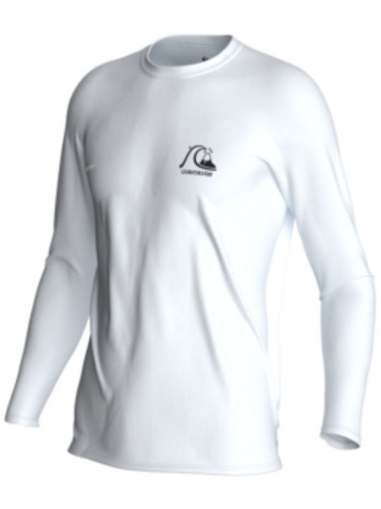 Quiksilver DNA Surf UPF 50 Men's Long Sleeve Sun Protection Shirt White