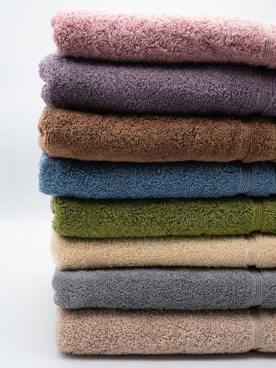 Sidirela Πετσέτα Σώματος Line 80x160εκ. Μπεζ Βάρους 550gr/m²