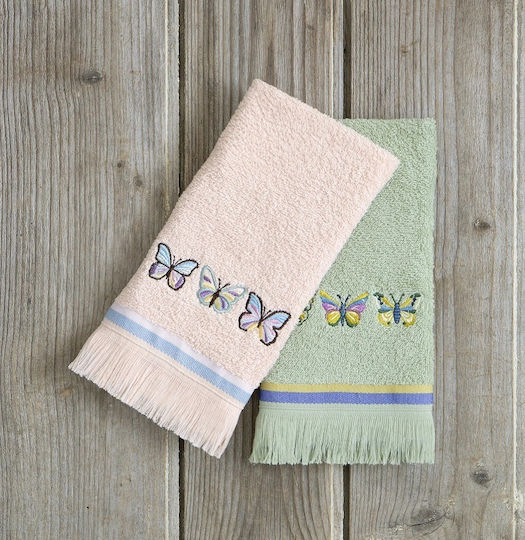 Nima Prosop de Mână Summer 30x50 cm Alb-verde 2 Bucăți Greutate 400 g/m² Nima Prosop de Mână Summer 30x50 cm Alb-verde 2 Bucăți Greutate 400 g/m²