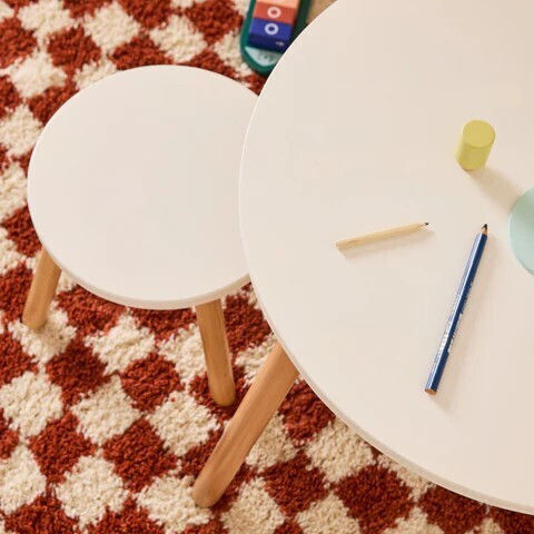 Kids Table for Painting Wooden White Kids Concept