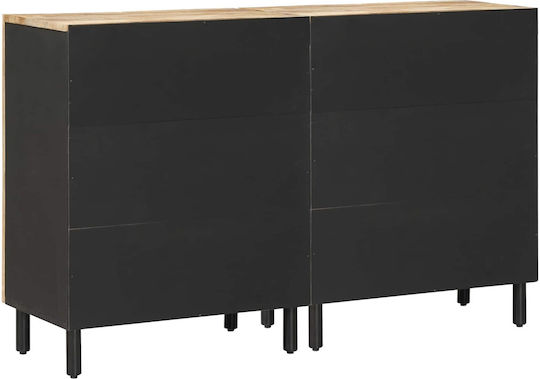 Скрин за Спалня от Масивно Дърво Многоцветен 120x33x75см.