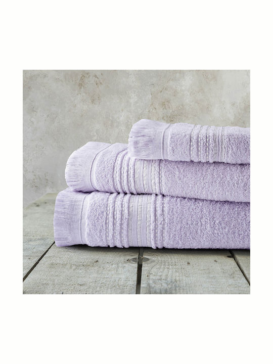 Nima Πετσέτα Χεριών Allora 30x50εκ. Lilac Βάρους 450gr/m²
