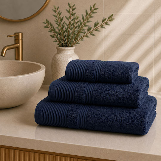 Astron Italy Facecloth 50x90cm Navy Blue Weight 550gr/m²