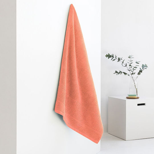 24home.gr Body Towel 100x150cm Orange Weight 600gsm
