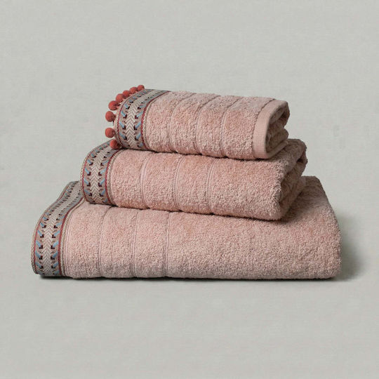 White Fabric Set De Prosoape 3 Buc Tracey Roz Greutate 500gr/m² White Fabric Set De Prosoape 3 Buc Tracey Roz Greutate 500gr/m²