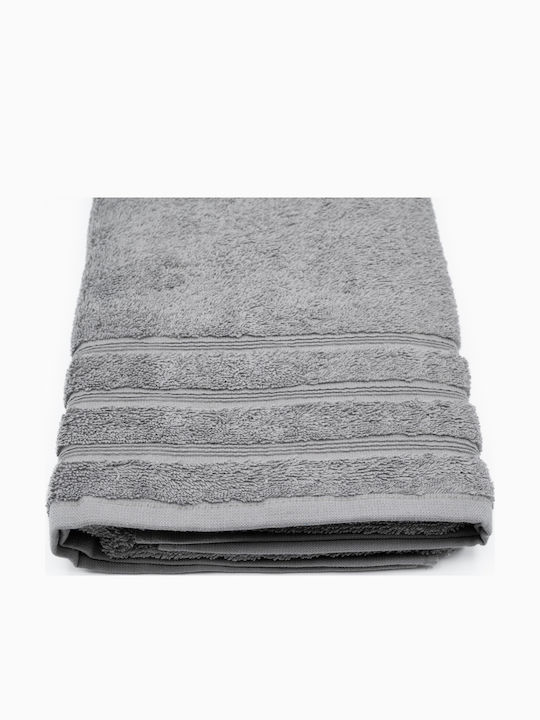 Sidirela Πετσέτα Σώματος Line 70x140εκ. Light Grey Βάρους 550gr/m²