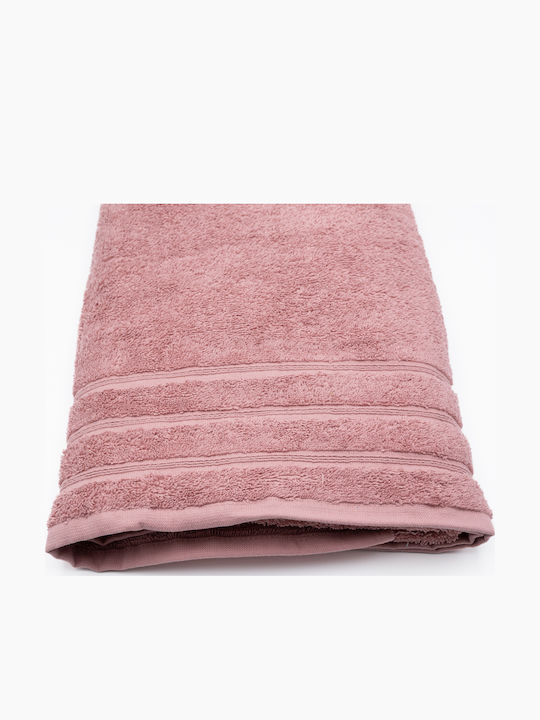 Sidirela Πετσέτα Σώματος Line 70x140εκ. Pink Nude Βάρους 500gr/m²