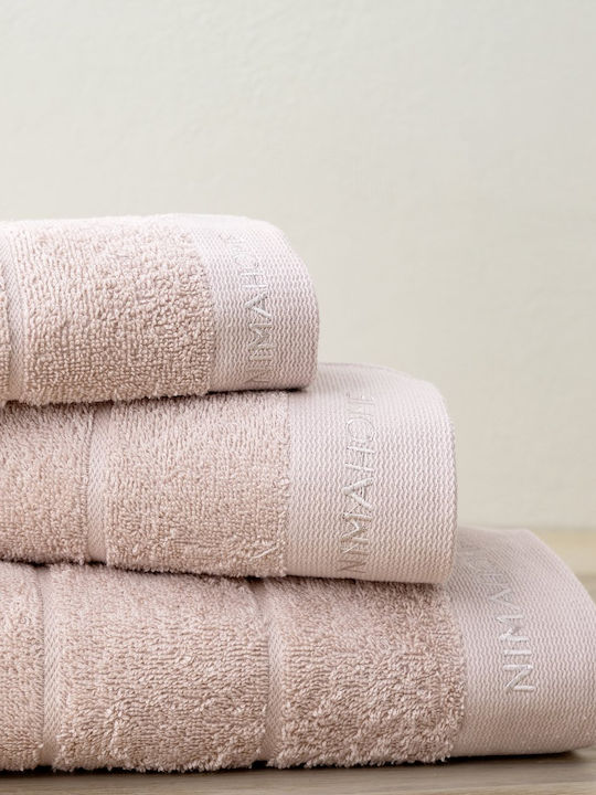 Nima Set Bath Towels 3 pcs Essence Pink Weight 450gr/m²