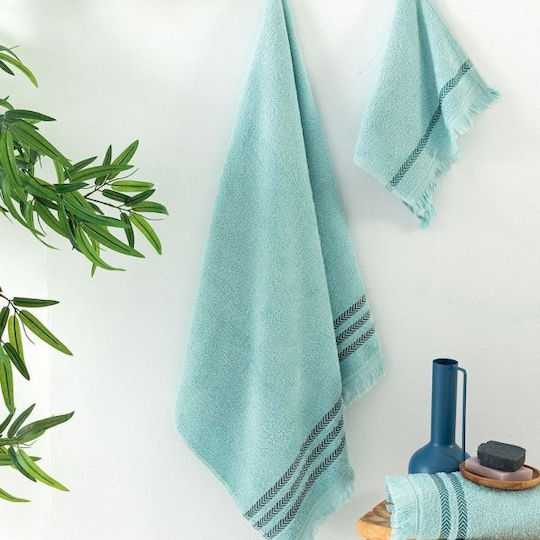 Palamaiki Badetuch-Set 3 Stück Janis Himmelblau Gewicht 450gr/m²