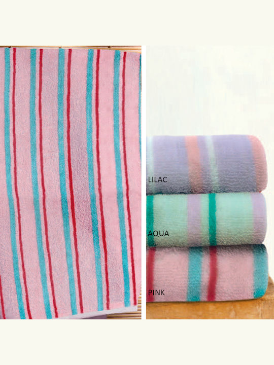 Palamaiki Кърпа За Лице Towels Collection 50x90см Лилава Тегло 550гр/м²