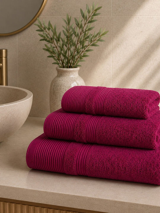 Astron Italy Badehandtuch 80x150cm Fuchsia Gewicht 600gr/m²