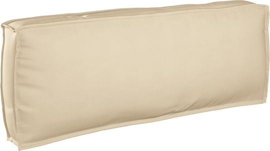 Scaun De Exterior Din Lemn Bej Cu Pernă 120x92x69cm