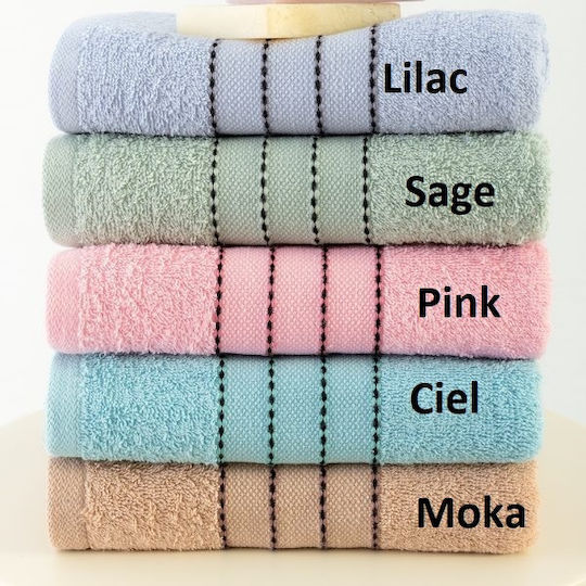 Palamaiki Badetuch-Set 3 Stück Judy Mokka Gewicht 450gr/m²
