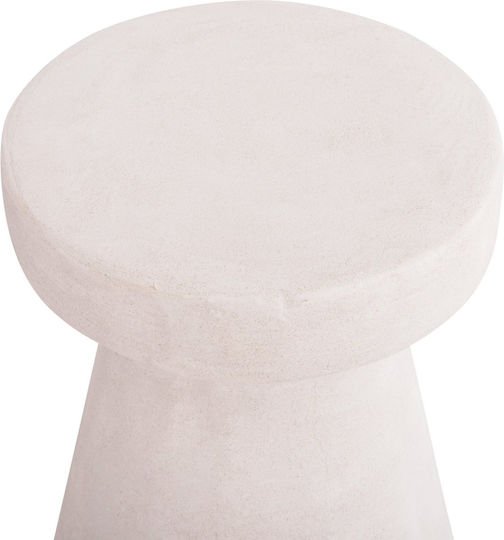 Stool For Living Room Off-White Color 32x32x46cm Stool For Living Room Off-White Color 32x32x46cm