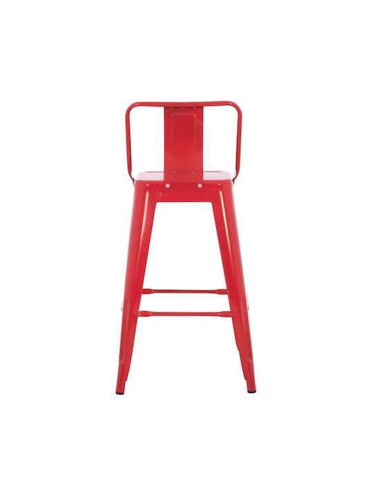 Scaune Bar Metal Roșu 43x43x88buc