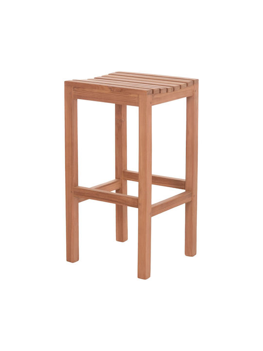 Stool Bar Wooden Natural 40x40x77cm