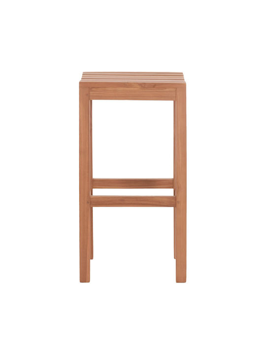 Stool Bar Wooden Natural 40x40x77cm