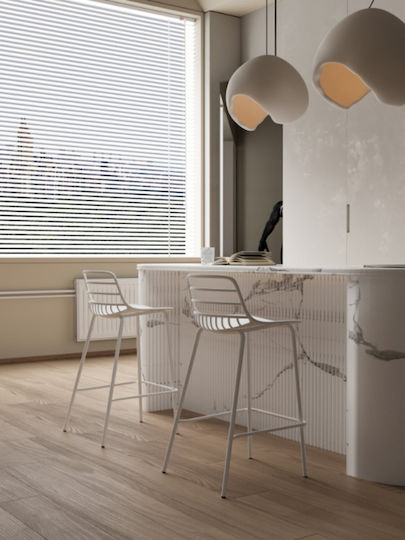 Hocker Bar White 44x40x88cm Hocker Bar White 44x40x88cm