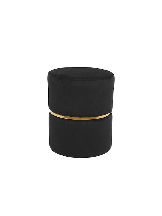 Stool For Living Room Upholstered with Velvet Coffee 31x31x37cm