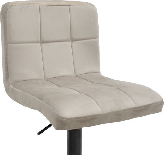 Taburete Bar Remina cu Spătar și Înălțime Reglabilă Gri 2 Buc 44x44x112cm