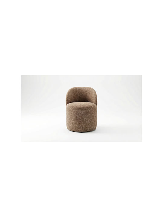 Living Room Stool with Backrest Wooden Brown