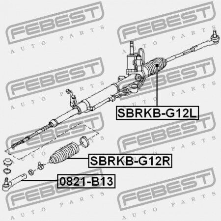 Κάλυμμα Ράβδου Τιμονιού Subaru Impreza G12 2007.03 Jp 34137-ag010