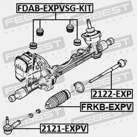 Κάλυμμα Ράβδου Τιμονιού Ford Explorer Μπανιέρα 2011-2013 Μπορεί Aa5z-3332-a